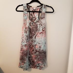 Racerback Tank with Pocket Blue L